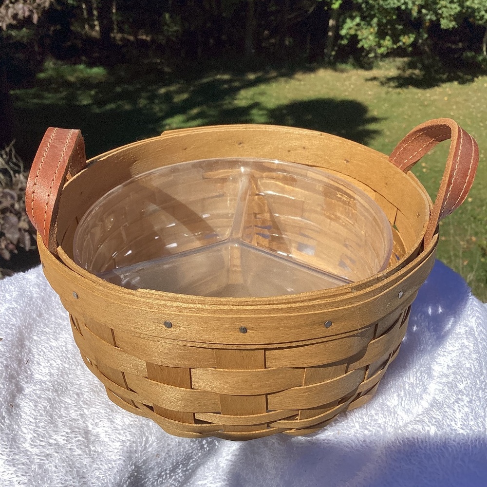 Longaberger basket with insert